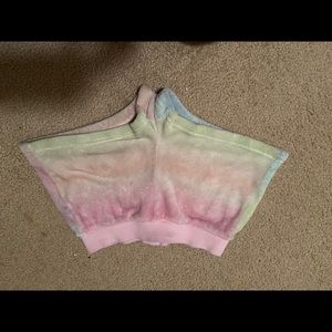 Pink, rainbow shorts